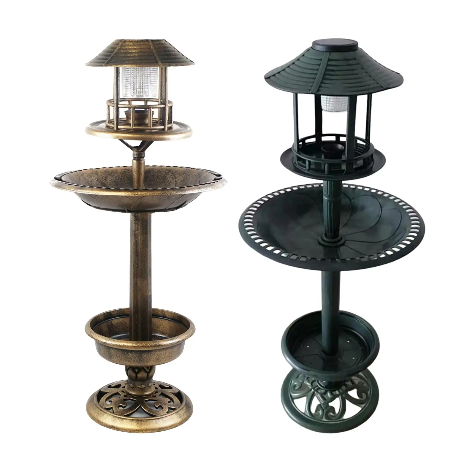 

Садовая ванна для птиц, питание от солнечной энергии, Фотоэлементы с орнаментом, чаша для кормушки газона