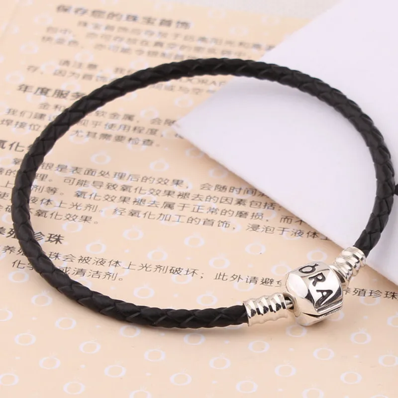 

13 Colors Leather Fit pandora bracelet Chain and Link Bracelet Multicolor For Women Lady Girls Fine Jewelry