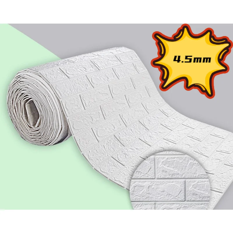 

3D Самоклеящиеся обои, непрерывные водонепроницаемые настенные наклейки с изображением кирпичной стены, гостиной, спальни, детской комнаты