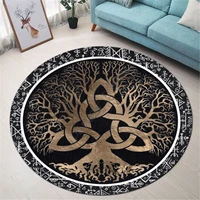 love viking norse mythology christmas premium round rug 3d printed rug non slip mat dining living room soft bedroom carpet 02