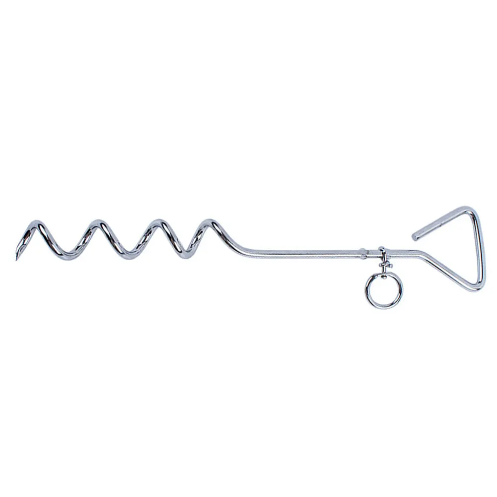 

Garden Yard Home Ground Stainless Steel Spiral Tool Multifunctional Pet Stable Dog Tie Out Stake Anti Winding Durable Heavy Duty