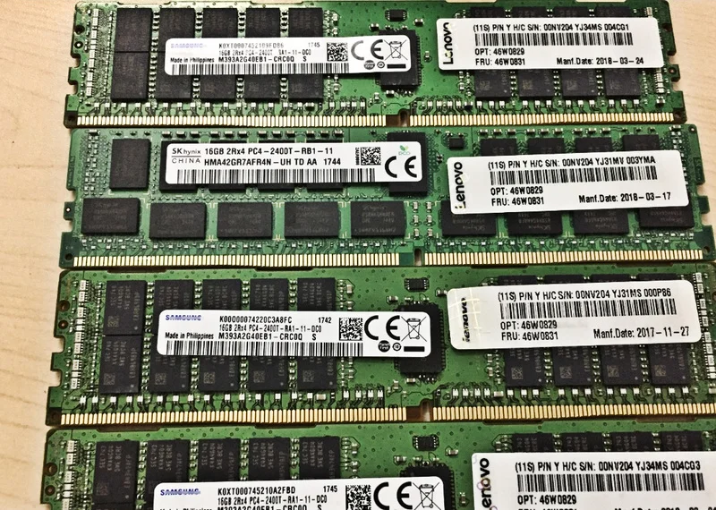 

RAM Boxed X3650M5 X3850X6 16G DDR4 2400t Memory 46W0829 46W0831 1PCS