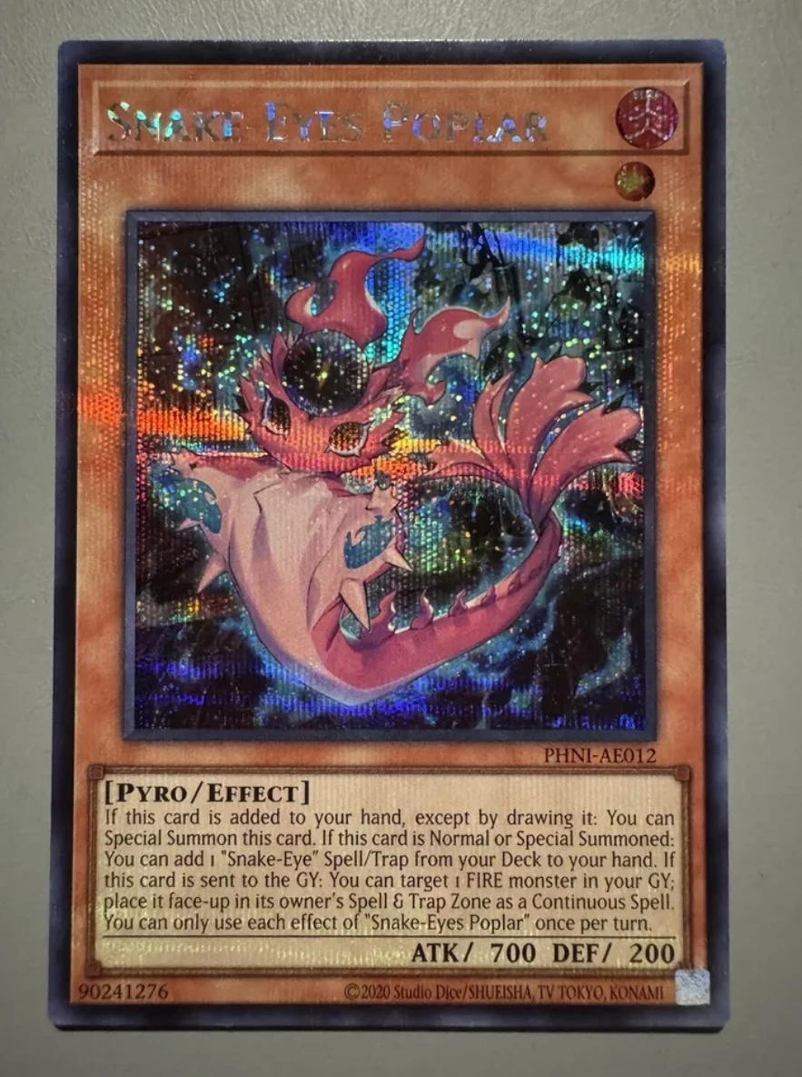 Yugioh KONAMI Дуэль Монстры искусственная змея глаза Тополь секрет редкая азиатская