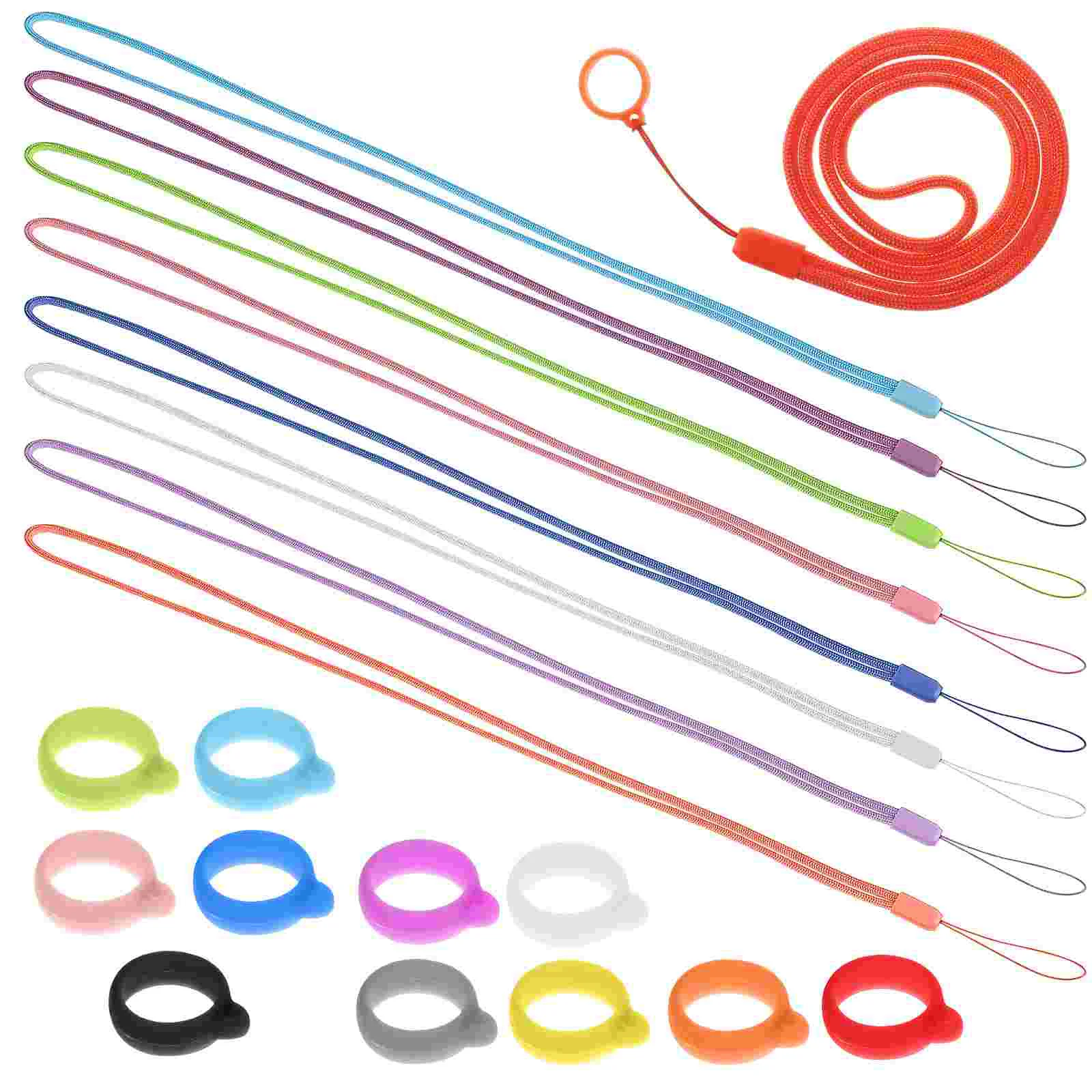 

Lanyard Pen Holder Anti Lost Silicone Round Rings Holders Anti-lost Necklace Leash Straps Lanyards
