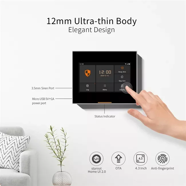 Glomarket Smart Tuya Wi-Fi 4G Комплекты охранной сигнализации для гаража и дома Охранная