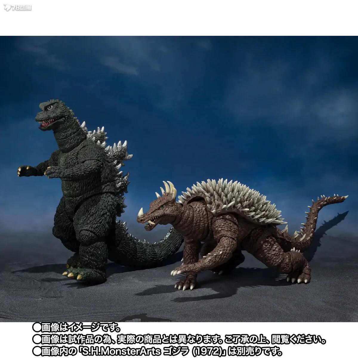 Фото Оригинальная коллекционная фигурка Bandai SHMonsterArts Godzilla vs Gigan ANGUIRUS 1972, готовая модель, подарок для коллекционеров №1