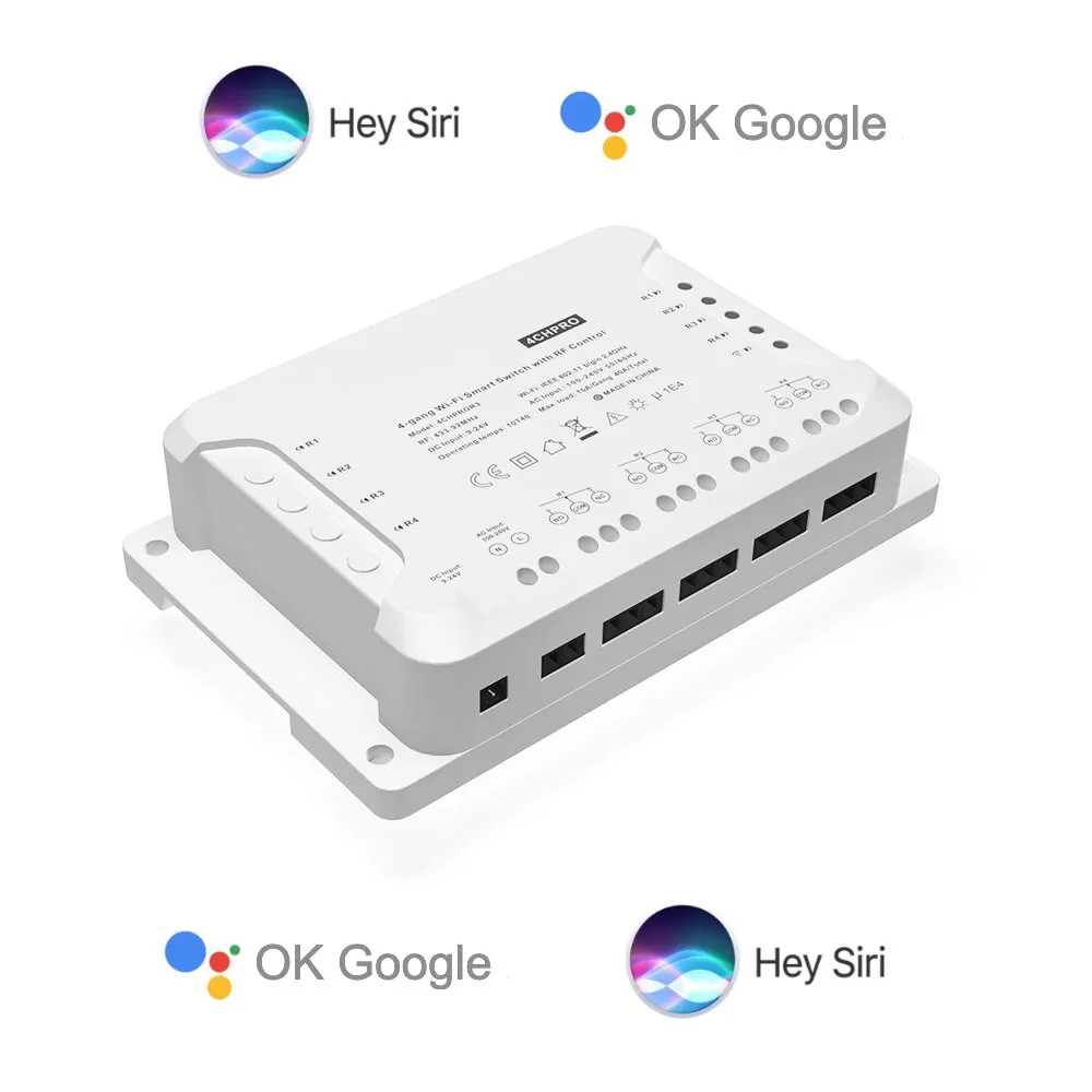 

Apple HomeKit, wi-fi , 4 , Google Siri, Sonof 433, , 4 , Pro R3
