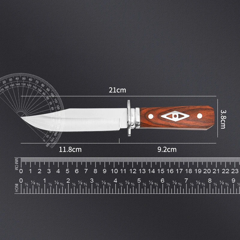 Фото Высококачественный кухонный нож высокой твердости, повседневный нож для фруктов Seiko, острый маленький прямой нож из нержавеющей стали с рукавом для ножа №5