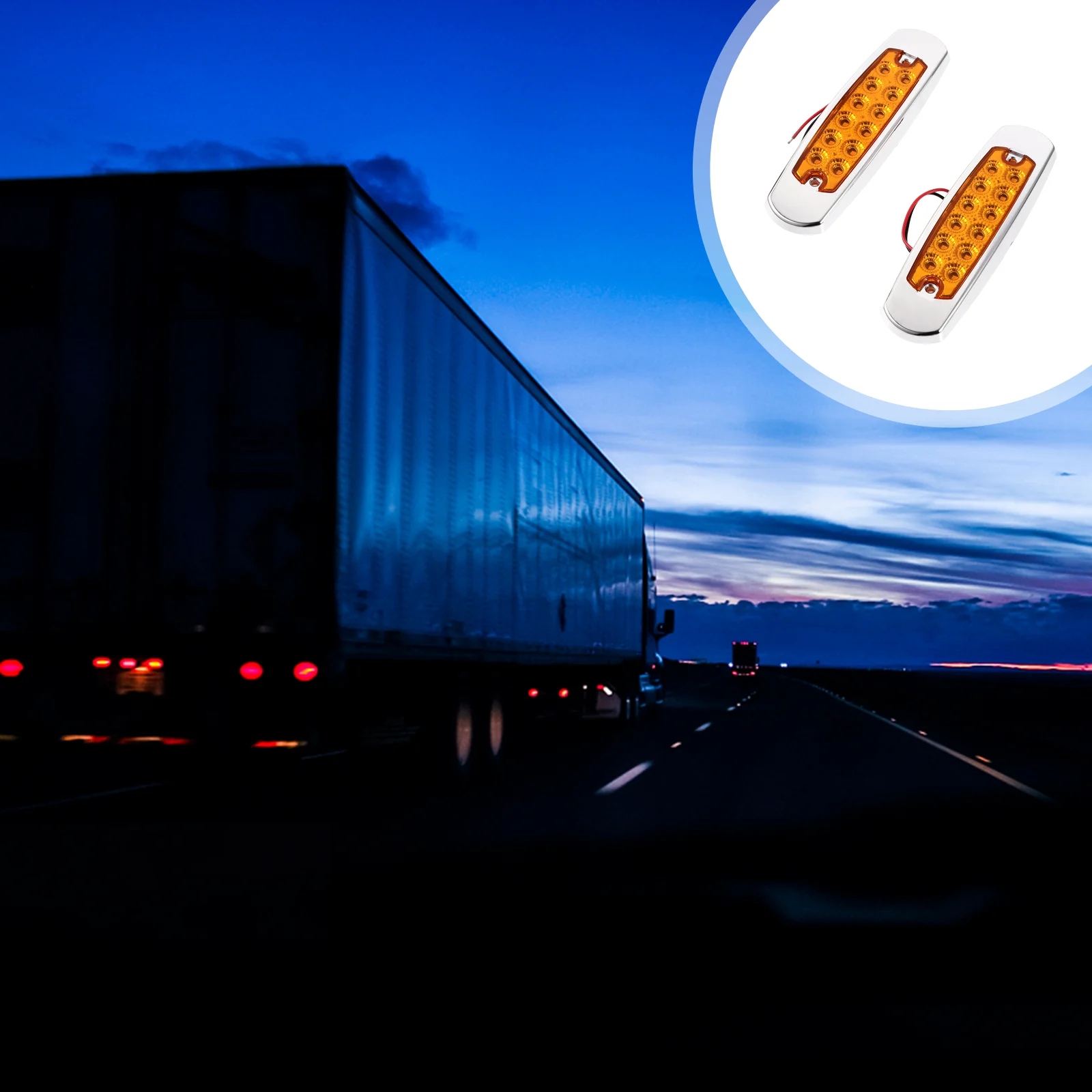 

Truck Light Lights Side Led Lamp Marker 24Vpickup Indicator Trailer Tail