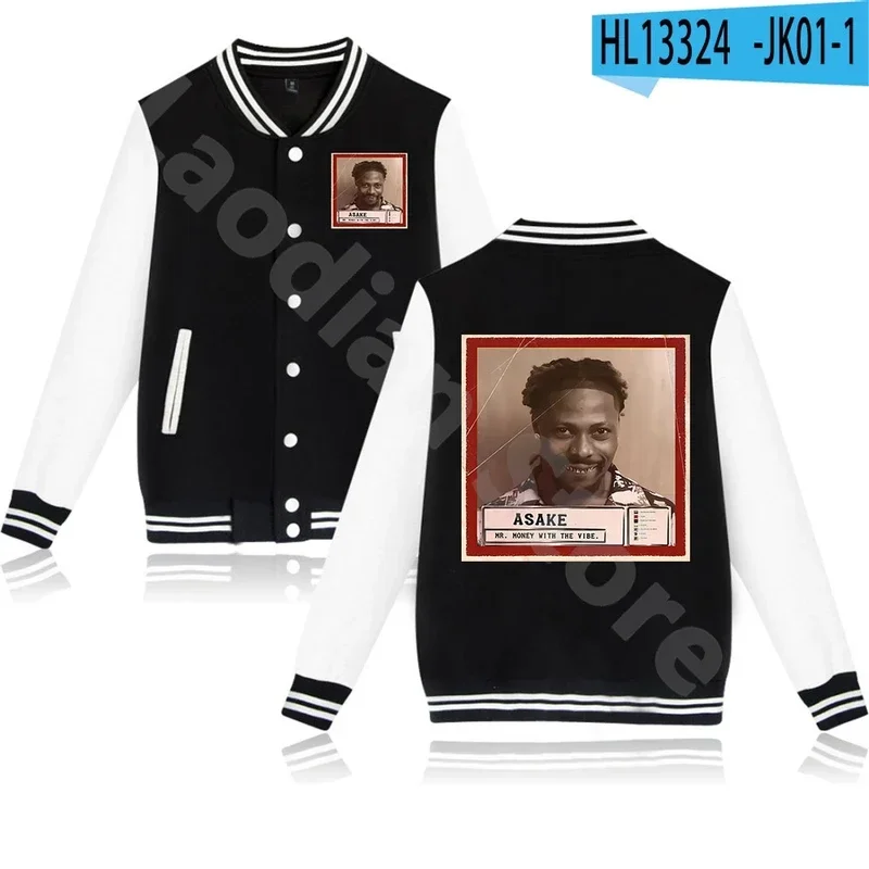 Куртка бейсбольная Asake Mr money для мужчин и женщин модная винтажная уличная одежда с