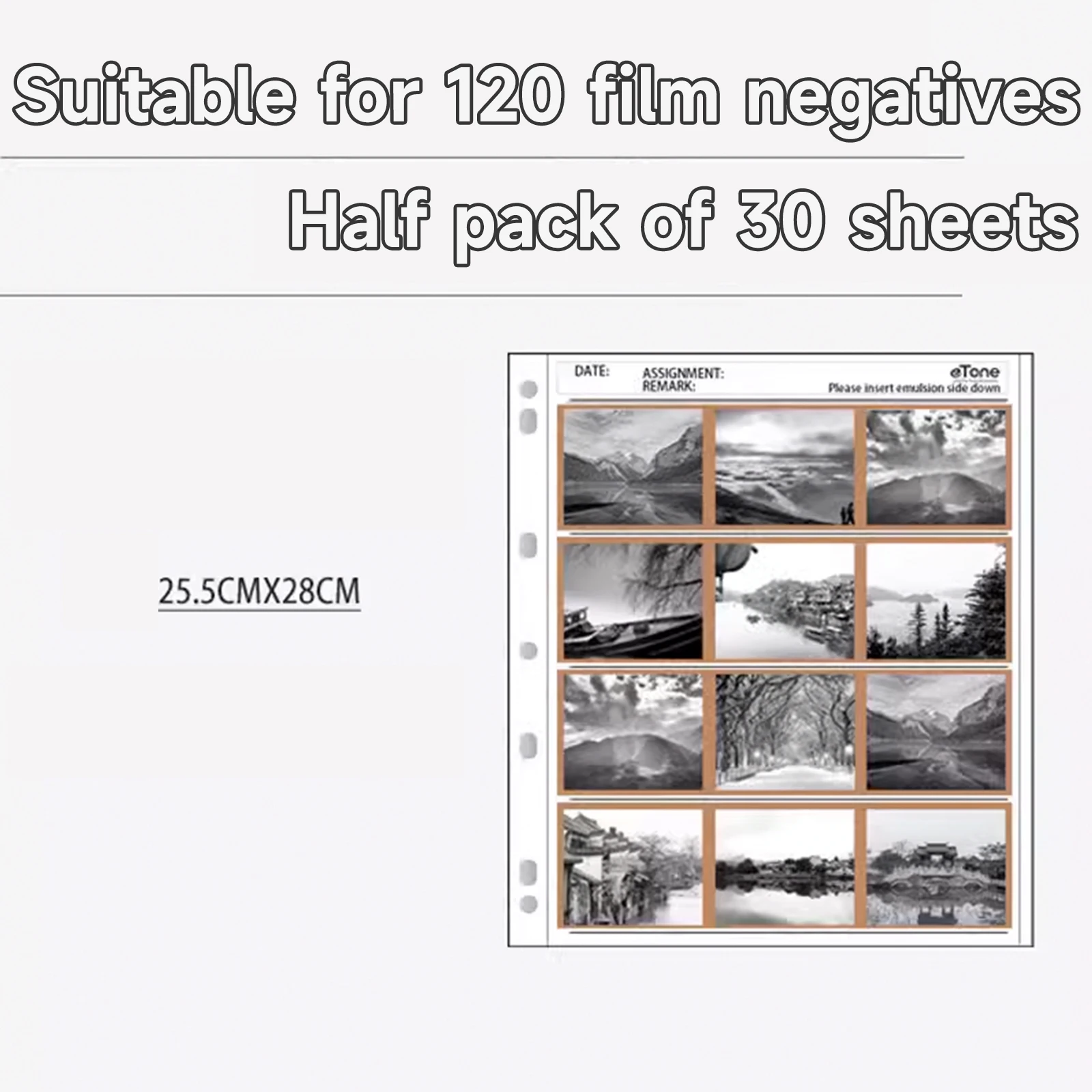 

Чехол для Отрицательных Химикатов или Альбом для некоррозионной пленки. 3-кольцевой Переплет Дл
