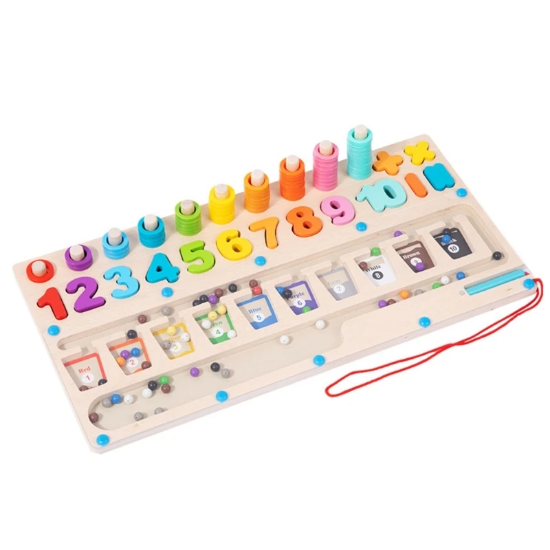 

Цветной номер Когнитивная доска из бисера Игрушка для мелкой моторики Математическая игрушка Дошкольный подарок