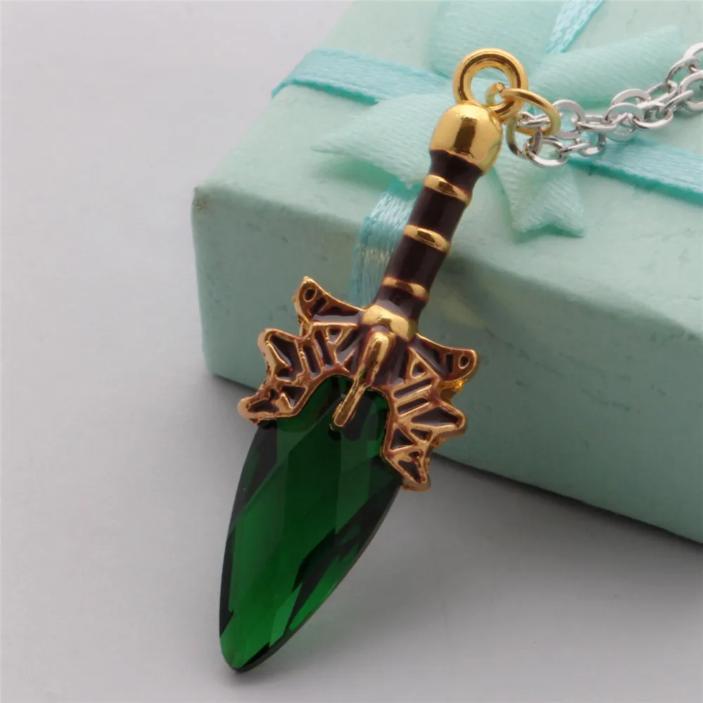 Ожерелье Dota2 Aghanim подвеска скипетр для мужчин мальчиков синее зеленое красное