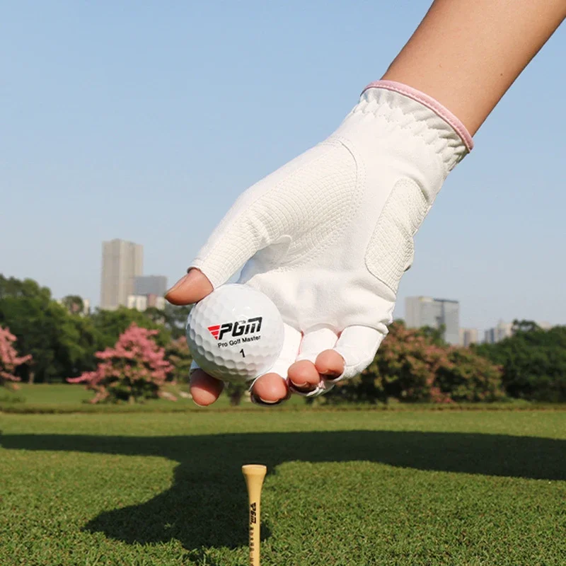 Фото CEOI GWOK Golf Gloves for Women Breathable and Moisture Wicking Fabric with Stretchable Wrist Non-slip Palm Golf Gloves №3