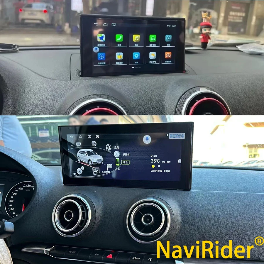 Для Audi A3 2014 -2020 Android 13 12 3 дюймовый сенсорный экран автомобильные аксессуары