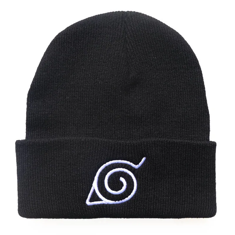 Зимние облегающие шапки Naruto Akatsuki с рисунком из мультфильма теплые лыжные шапочки