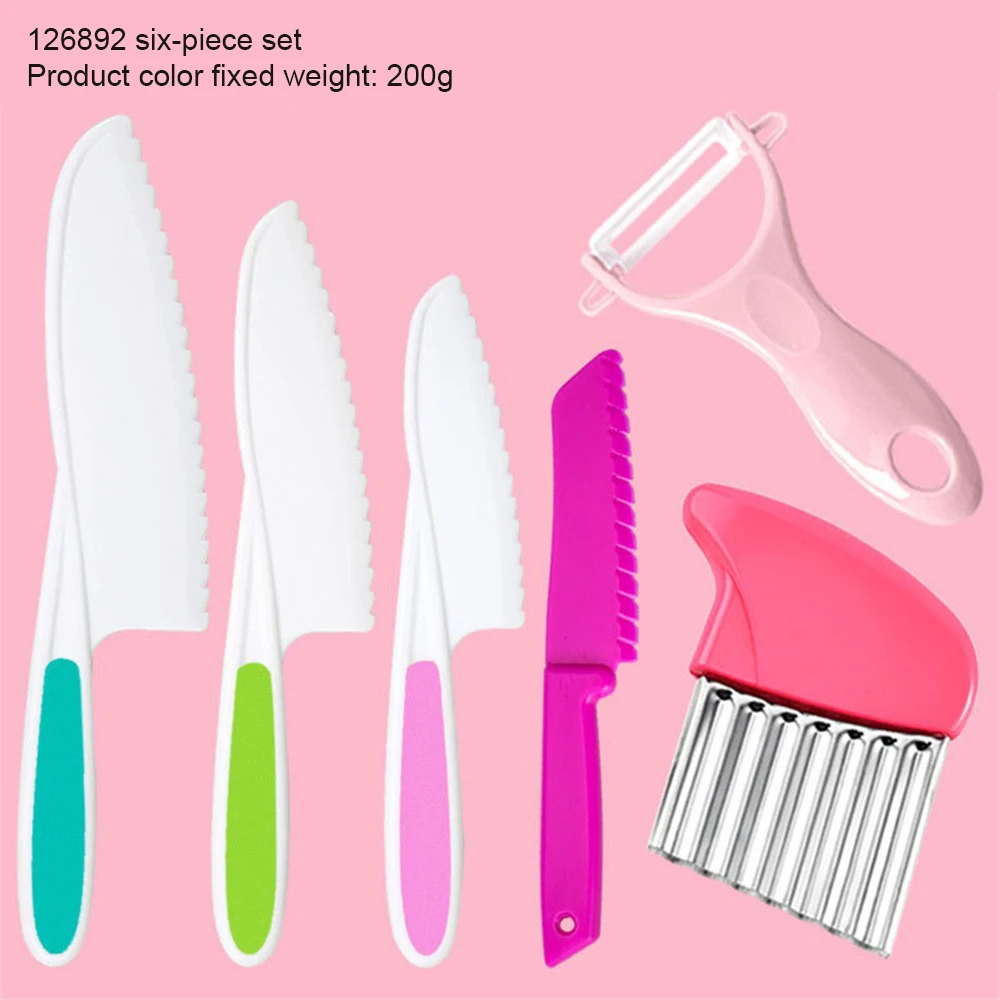 Набор детских кухонных ножей простота в эксплуатации безопасные материалы 200 г