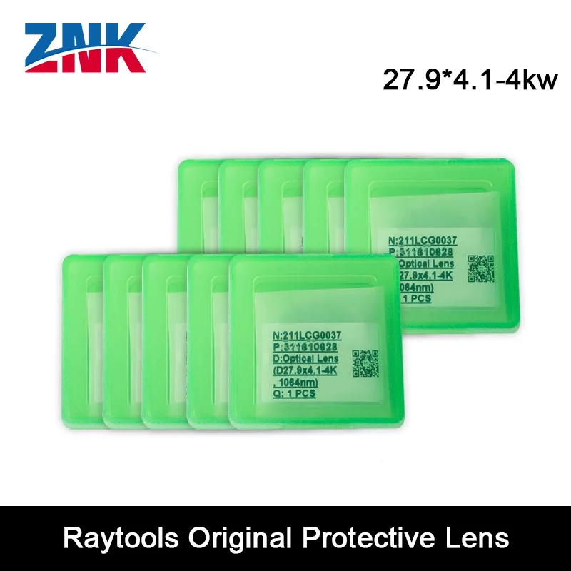 Фото Оригинальные защитные линзы Raytools 27,9*4,1 211LCG0037 24,9*1,5 211LCG0020 1064 нм с кварцевым плавленым кремнеземным лазером, защитное окно №1
