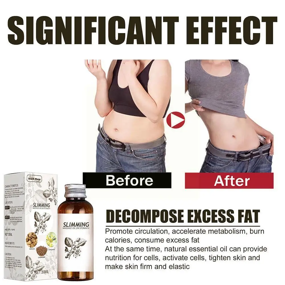 

Натуральное травяное массажное масло для похудения, 30 мл, для снижения веса, сжигания живота