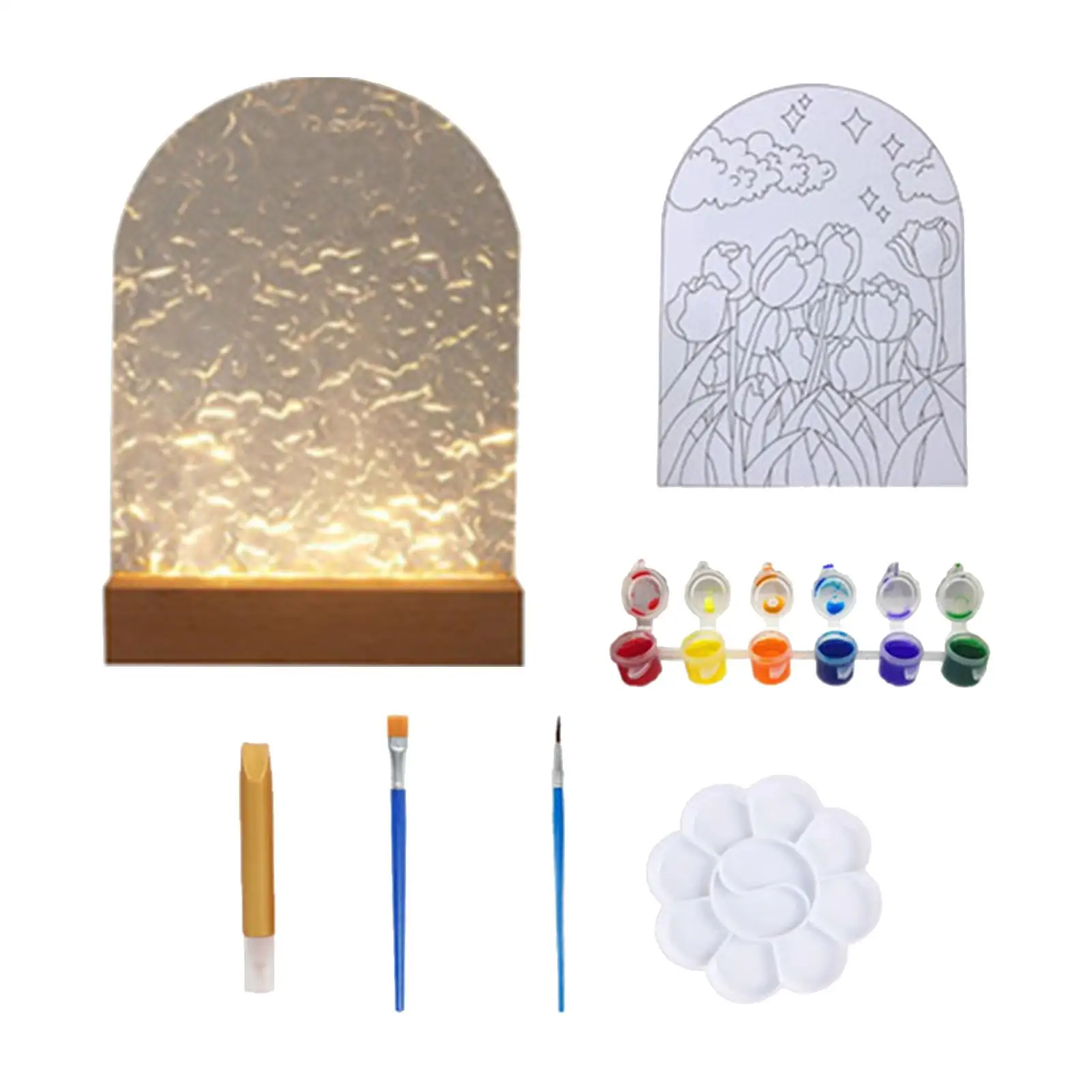 

Night Light Painting Nightlight Ornament Modern Desk Lamp Bedside Lamp for Living Room Kids Baby Room Party Decor Girl Kids Gift