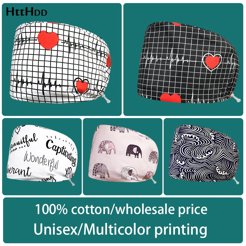 

Doctor Surgical Cap High Quality Nurse Medical Accessories Dental Medicine Pharmacist Beauty Salon Universal Work Scrub Hat New