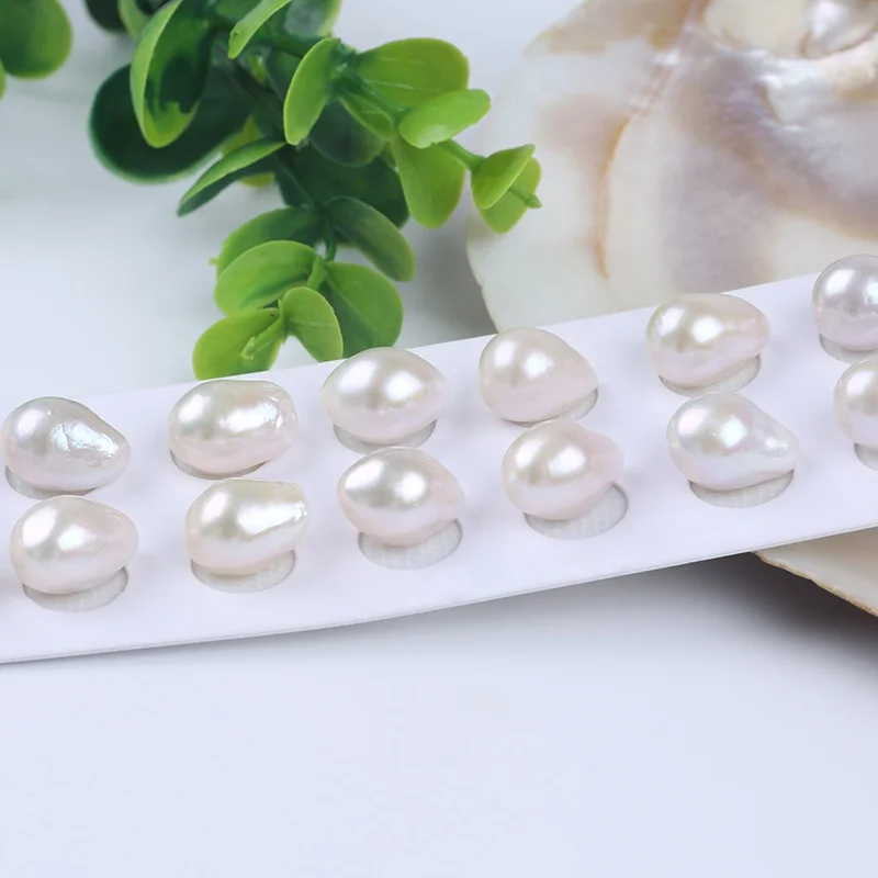 

11-13mm*13-15mm Wholesale Natural Freshwater White Color Edison Pearls Beads In Pair Jewelry