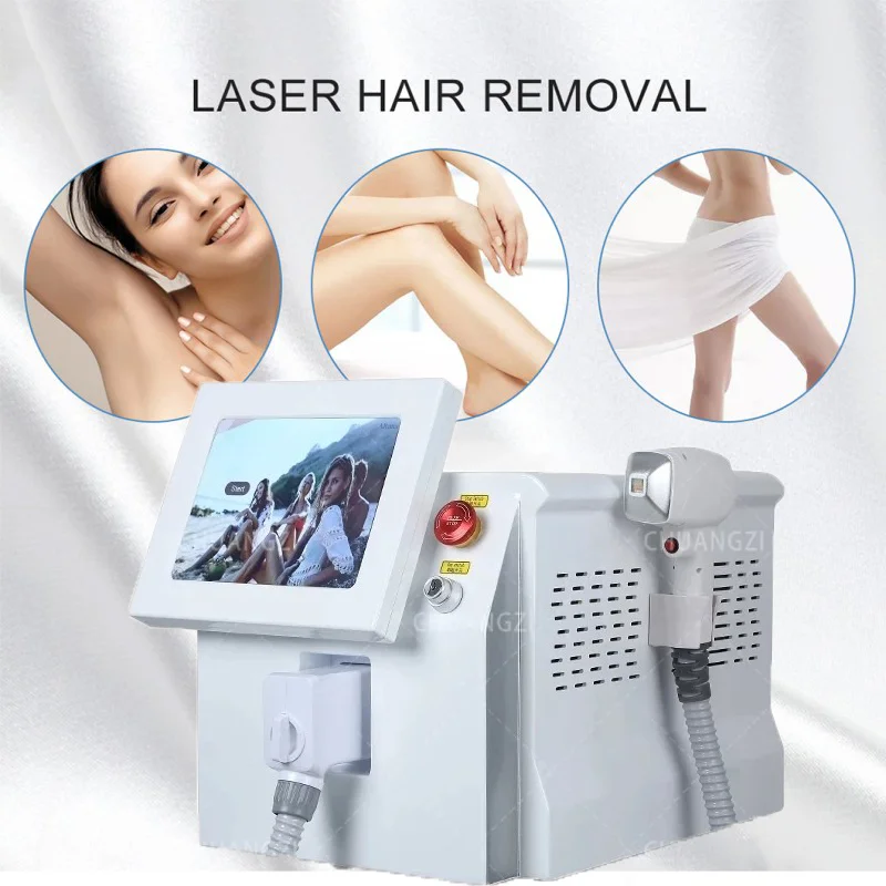 808nm 755 1064 IPL Diode Laser Hair Removal Machine Alexandrit Permanent Removal And Skin Rejuvenation Violet Light With CE Tool