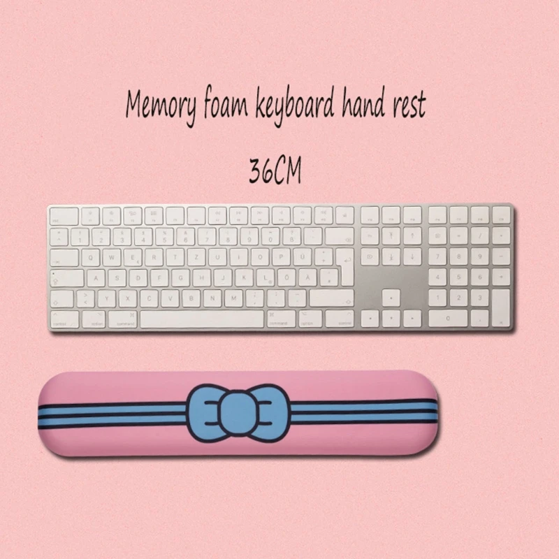 

Bowknot 3D Mouse Pad With Wrist Rest Anti Slip Soft Silicone Cute Cartoon Patte