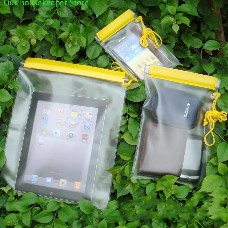 

New Sale 3 pcs/set Waterproof Dry Storage Bags Holder Storages Box For Camera Mobile Phone Pouch Backpack Kayak Rafting