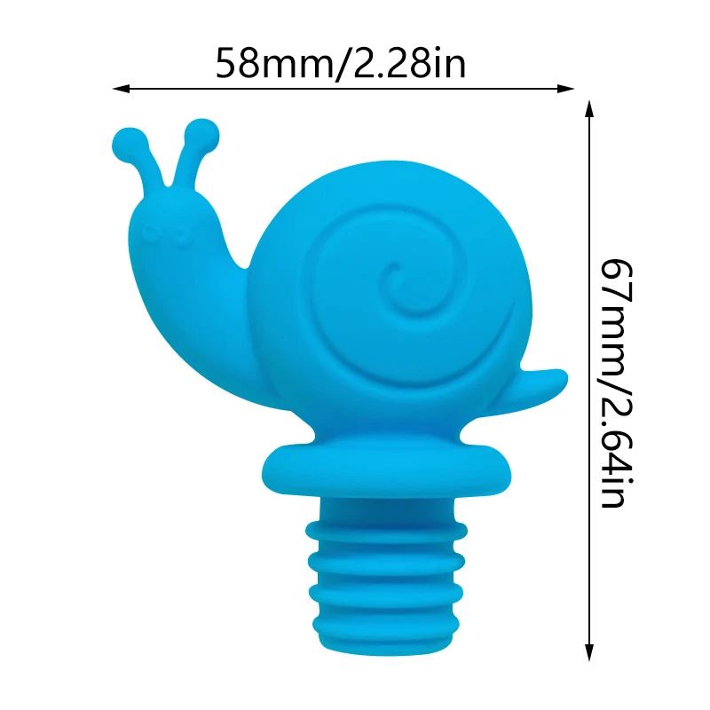 Силиконовая пробка для вина в форме улитки