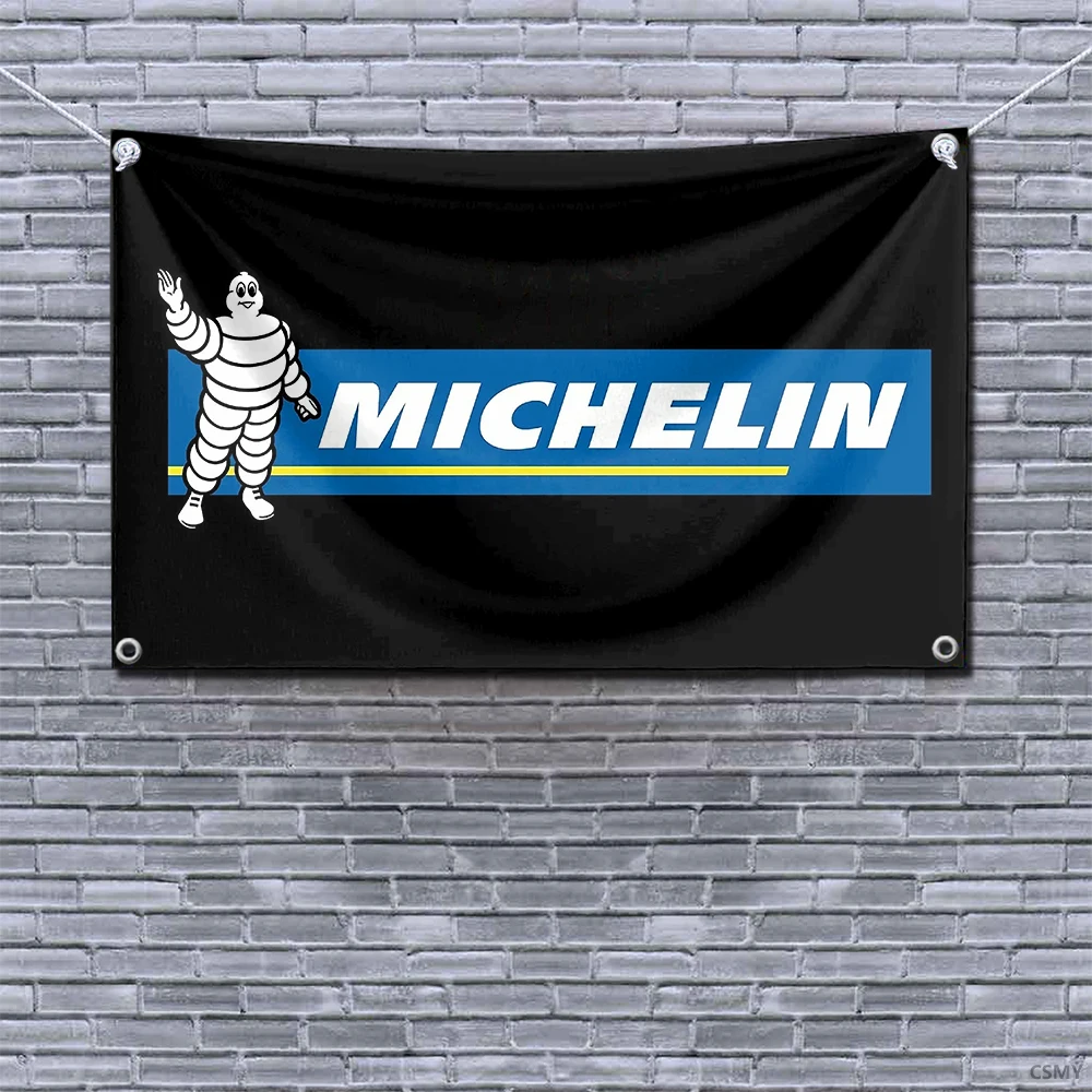 Бренд Michelin подвесной флаг индивидуальный заказ 90x150 см полиэстеровый баннер для