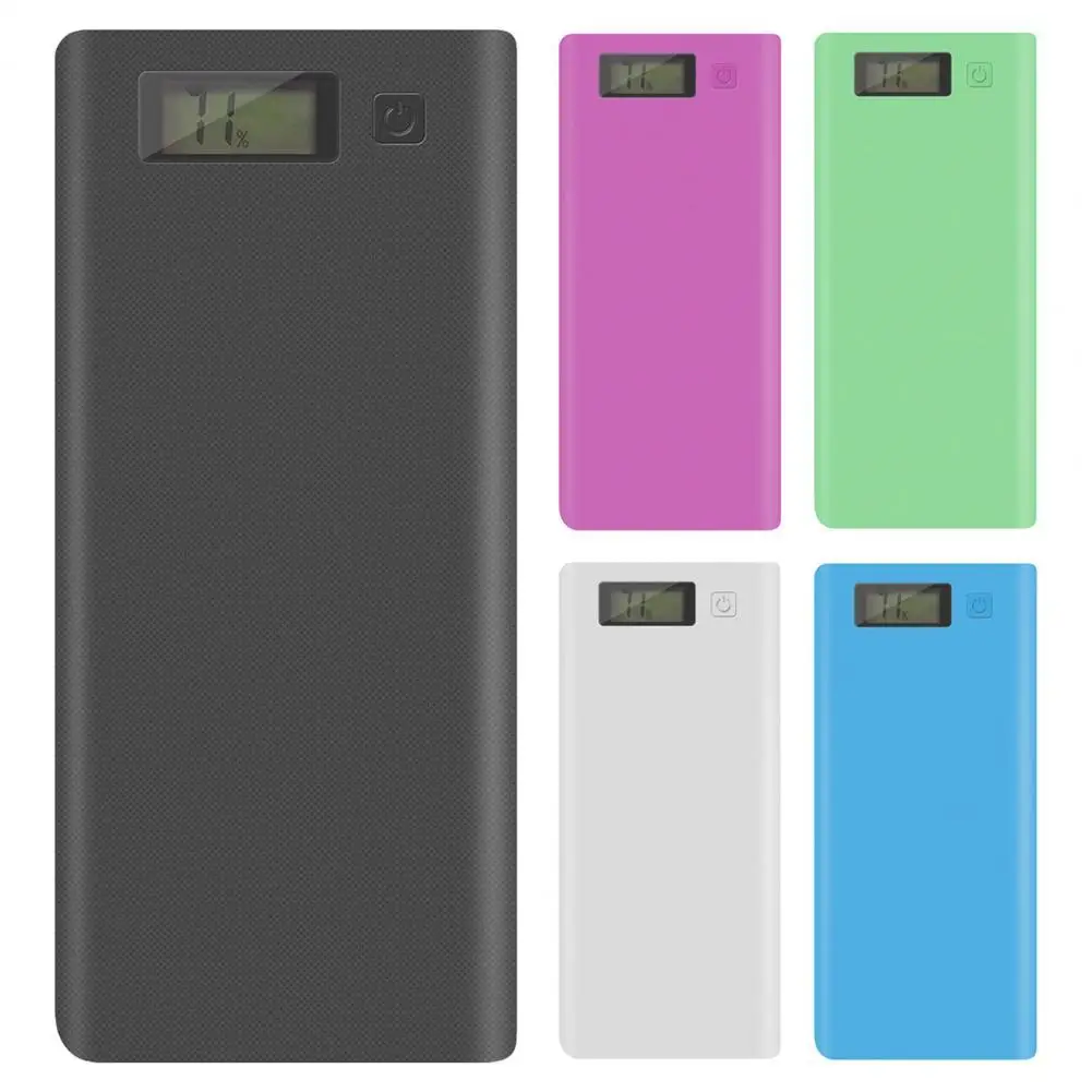 

Универсальный чехол для внешнего аккумулятора с 2 USB-портами, 8x18650