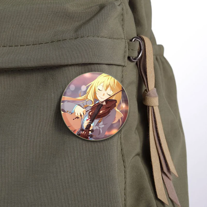 Горячая Распродажа мягкая аниме-булавка на пуговицах 32/44/58 мм круглая брошь Miyazono