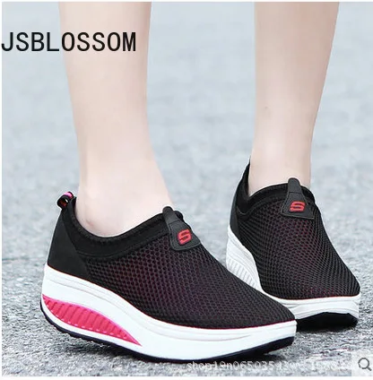 

2022 Women's Single Shoes Loose Cake Shoes Women's Shoes Casual Shoes Ladies Bottom Slope Breathable