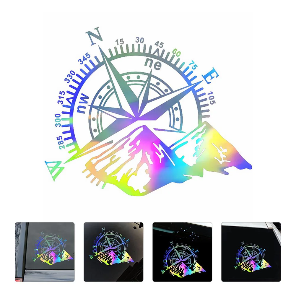 

Mountain Compass Sticker Vehicle Stickers Pattern Decal Body Decals For Auto Car Side Pvc