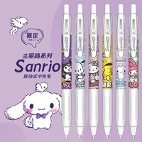 kawaii sanrios cinnamoroll my melody anime cartoon cute press pen black gel pen 0 5 bullet brush pen for students girls gifts