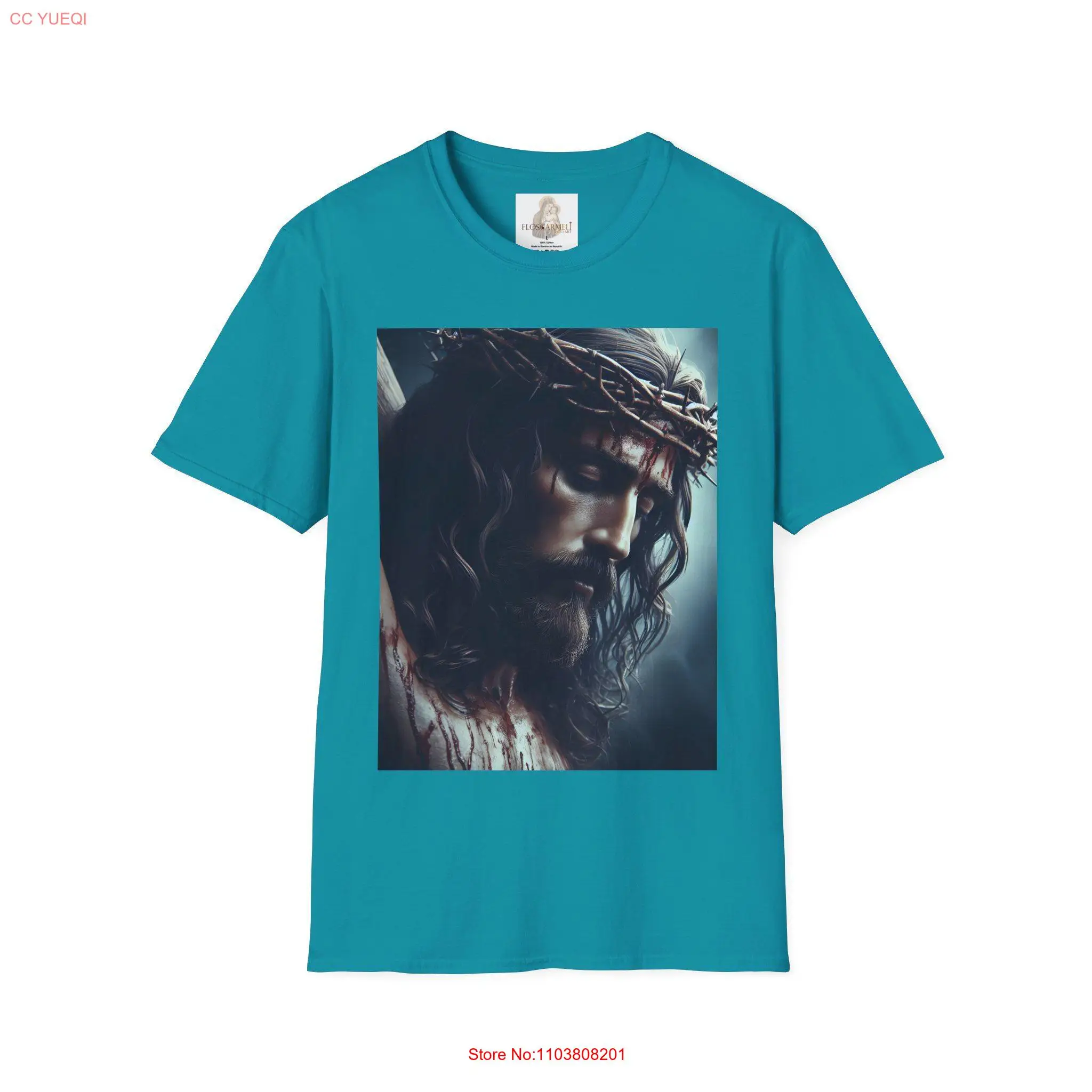 Catholic gift idea Crucifix Religious shirt Jesus Christ on the Cross Christian gifts Softstyle T Crucified