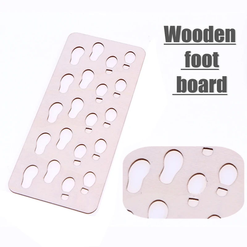 

1Pc 1:6 Dollhouse Miniature Wooden Foot Pad Floor Rug Footpad Model Furniture Ornament Living Scene Decor Toy