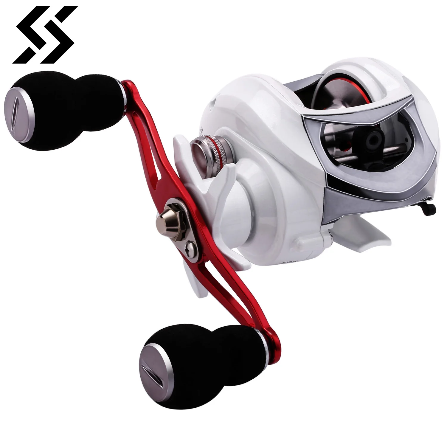 

Sougayilang Baitcasting Fishing Reel Right Left Hand 6.3:1 High Speed Gear Ratio Fishing Reel for Fresh Saltwater Fishing Pesca