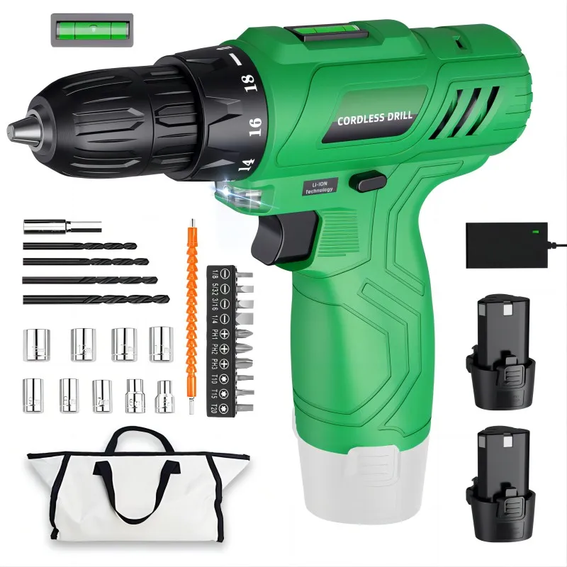 Шуруповерт аккумуляторный 12 В с литиевой батареей |