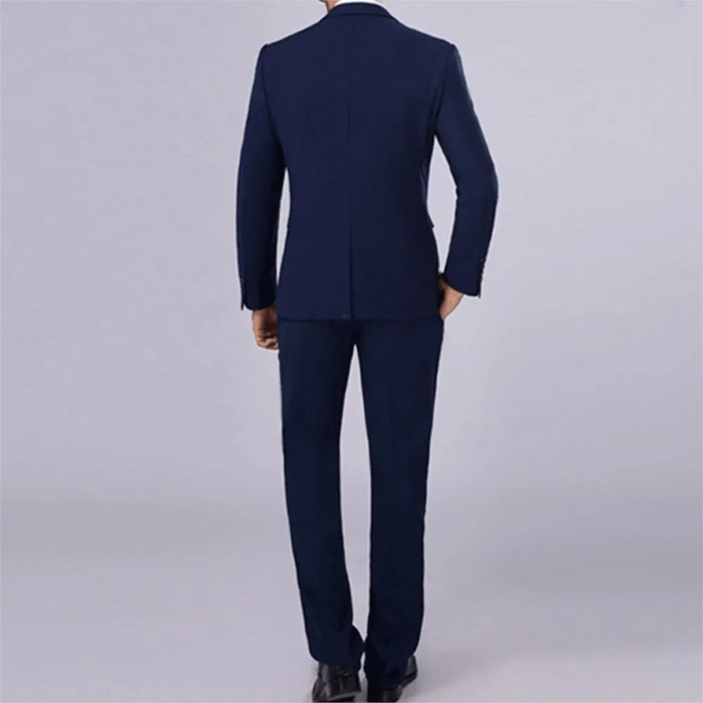 Casual Business Suits Men's Blazer Suit Slim Fit Fashion Formal Suits With Material Cotton Polyester Solid Color