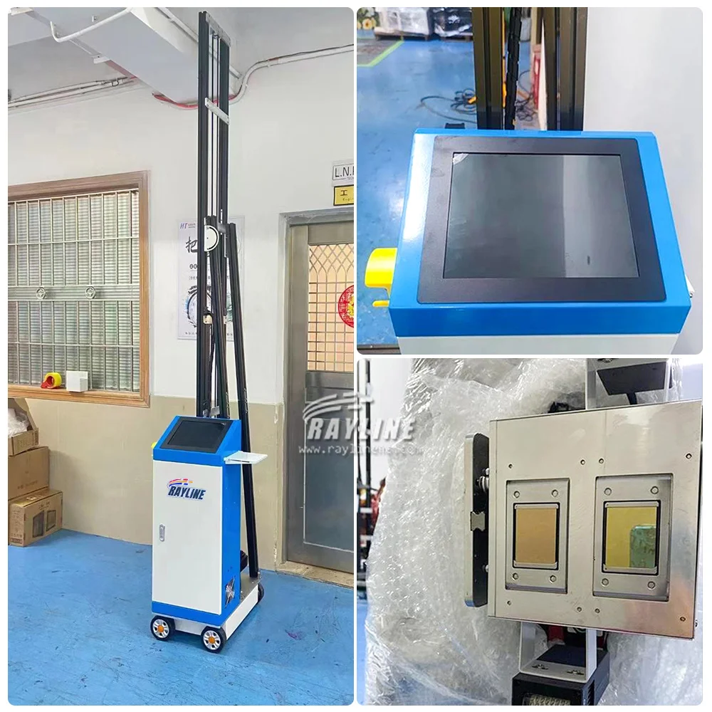 Колесная направляющая все в одном УФ-настенная печатная машина 3D вертикальный