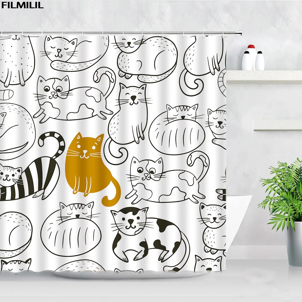 cute owl shower curtains cartoon animals color flowers fence 3d print waterproof children bathroom decor hooks bath curtain set free global shipping