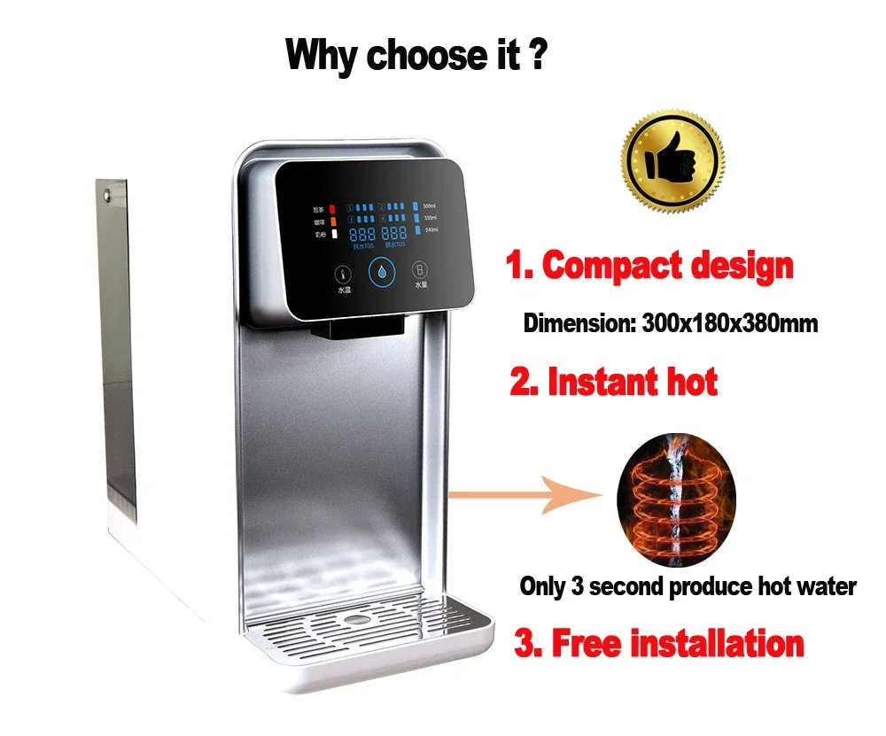 Новый дизайн портативная Настольная мини система обратного осмоса Диспенсер