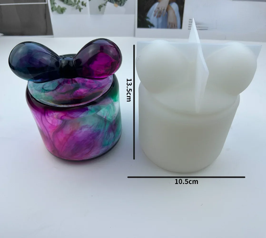 Милый Бант коробки для хранения с крышками силиконовые формы сделай сам