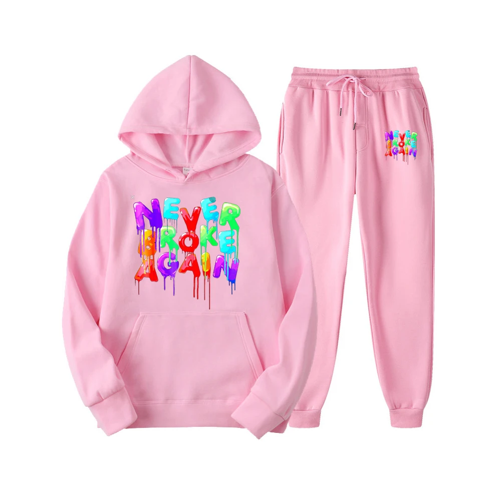 Rapper YoungBoy Never Broke Again Hoodies Suit Men Harajuku Sweatshirt Women Streetwear Clothes Korean Hooded Pullover Set