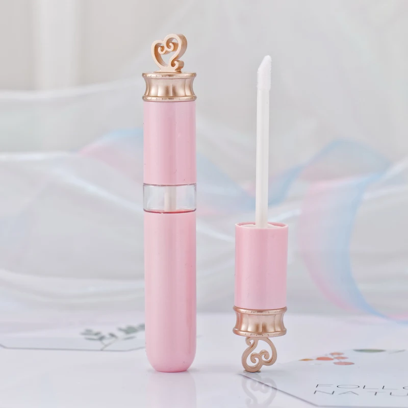 

10/30/50pcs 7ml Empty Lip Gloss Container Pink Lip Color Lipstick Tube With Love Shape High Quality Cosmetic Vessel Wholesale
