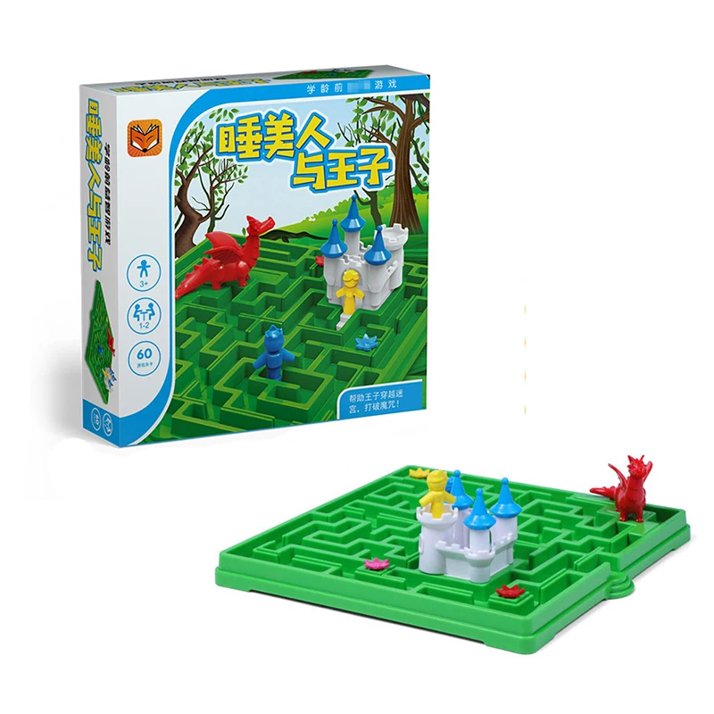 

Find Sleeping Princess Maze Game Children Puzzle Castle Challenges Board Game Parent-child Interactive Game Thinking Logic Toy
