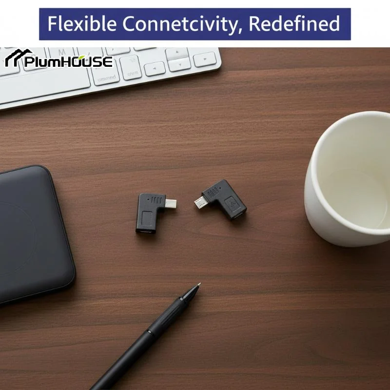 Фото Кабель-адаптер OTG Type-C (гнездо) - Micro USB (штекер), 90 градусов, левый/правый, 1 шт., для зарядки и передачи данных, аксессуары для DIY №5
