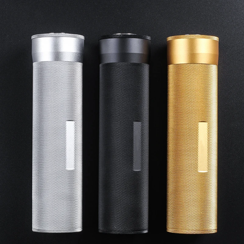 

Cigar Case Humidor Gadgets Travel Aluminium Alloy Cigar Tube Portable Jar Metal W/ Humidifier Hygrometer